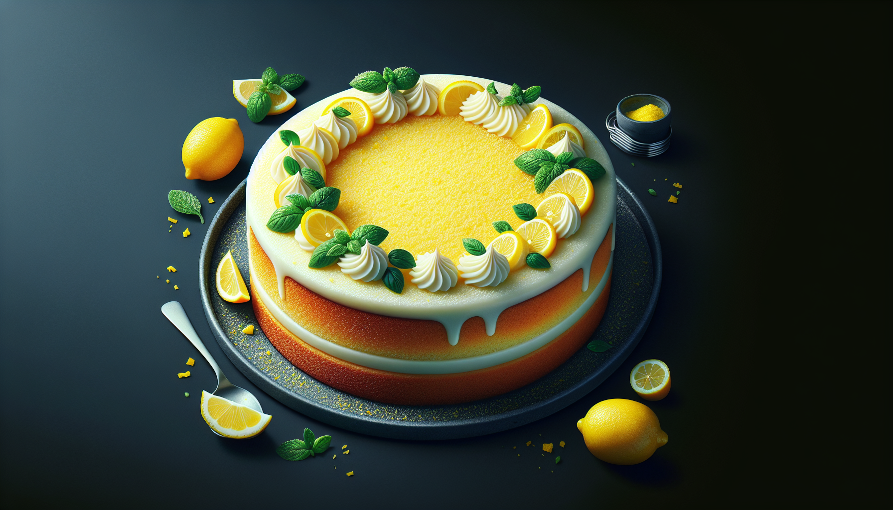 torta caprese al limone